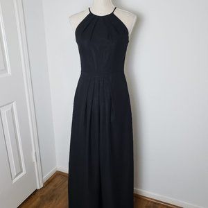 Dove and Dahlia Long, black Bridesmaid Dress size 4